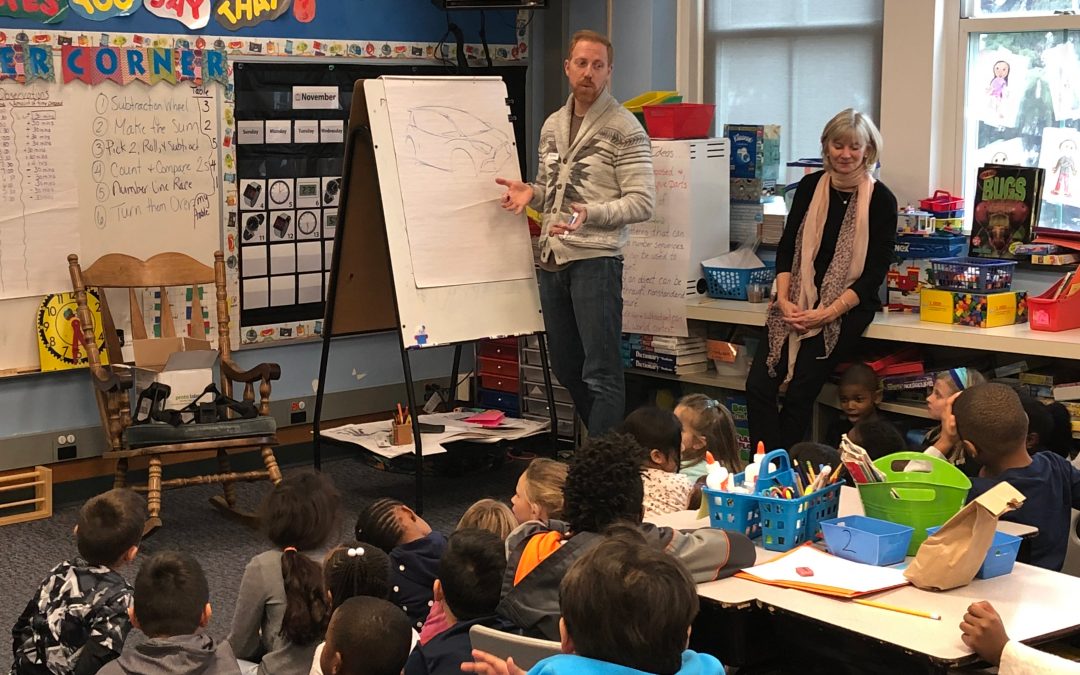 David Inspires 2nd Grade Classes with the Power of Design
