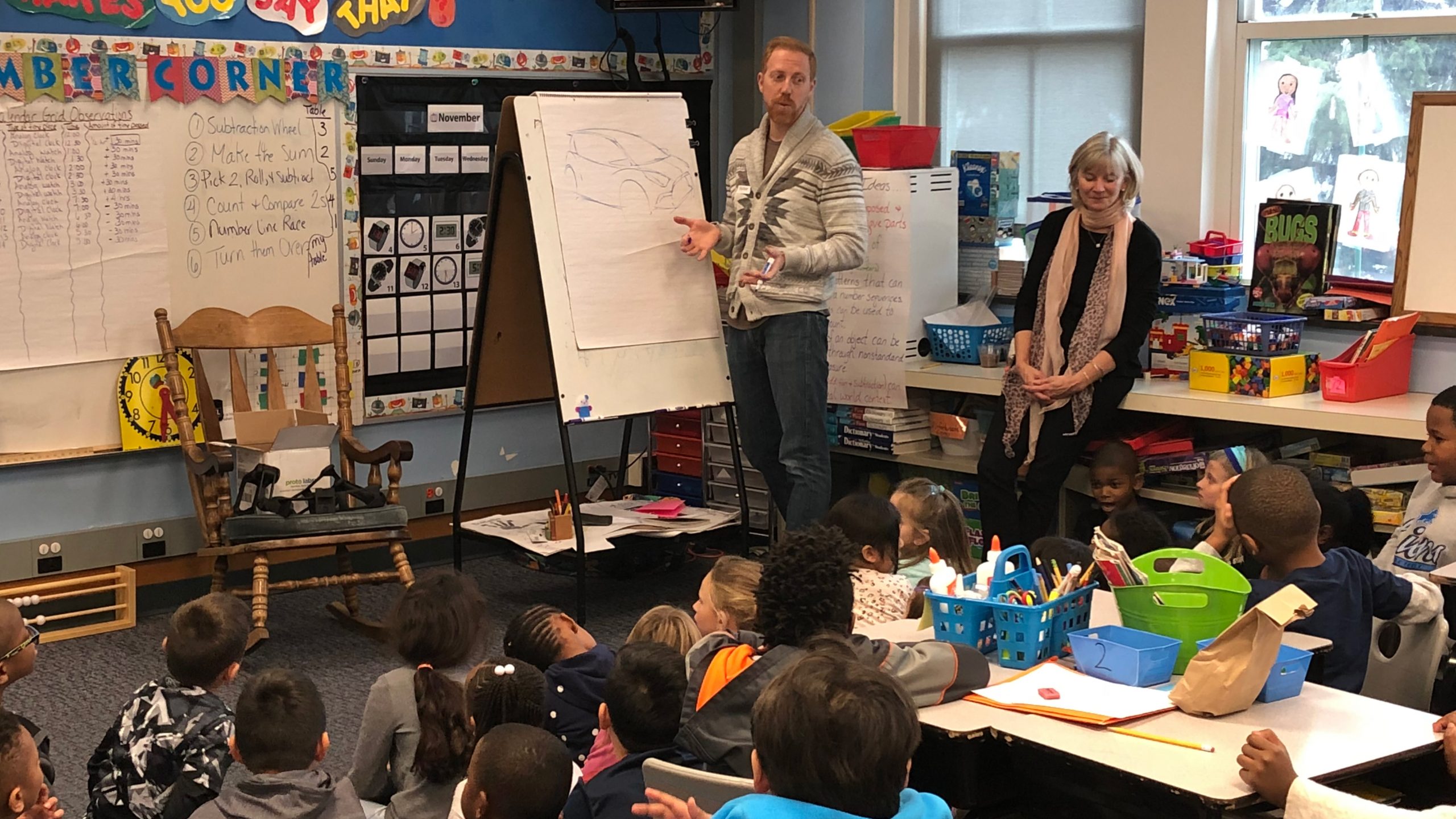 David Inspires 2nd Grade Classes with the Power of Design