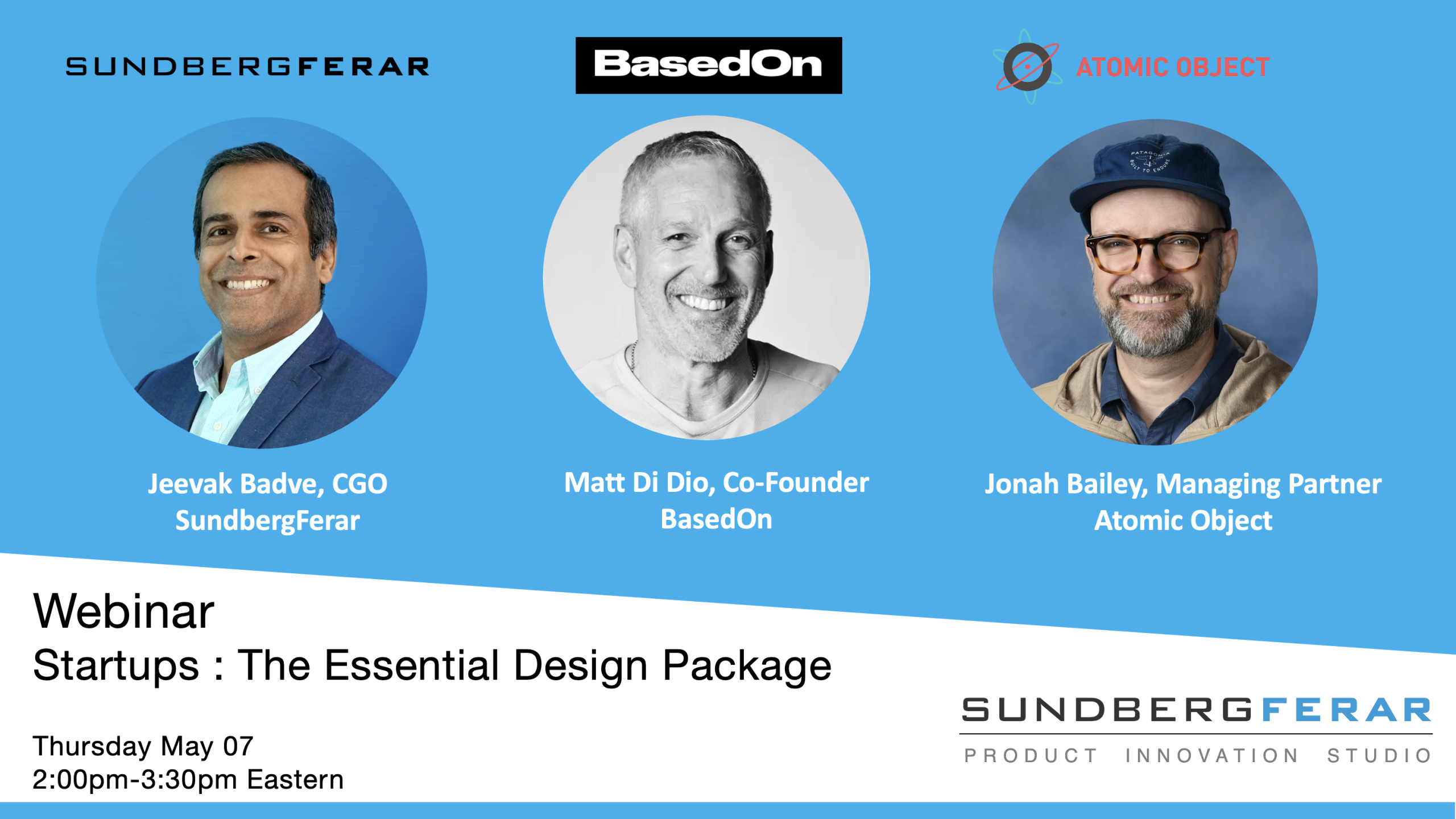 You’re invited to a webinar on “Start-ups: The Essential Design Package”